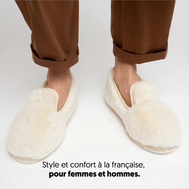 Charentaises homme femme COUSUS cocon cristallin portees homme