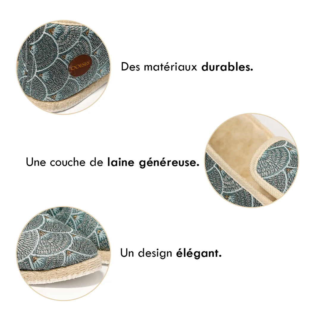 Charentaise Femme, Fabriquées à la main en France, Charentaises Made in France, Charentaise Homme Originales Fauve