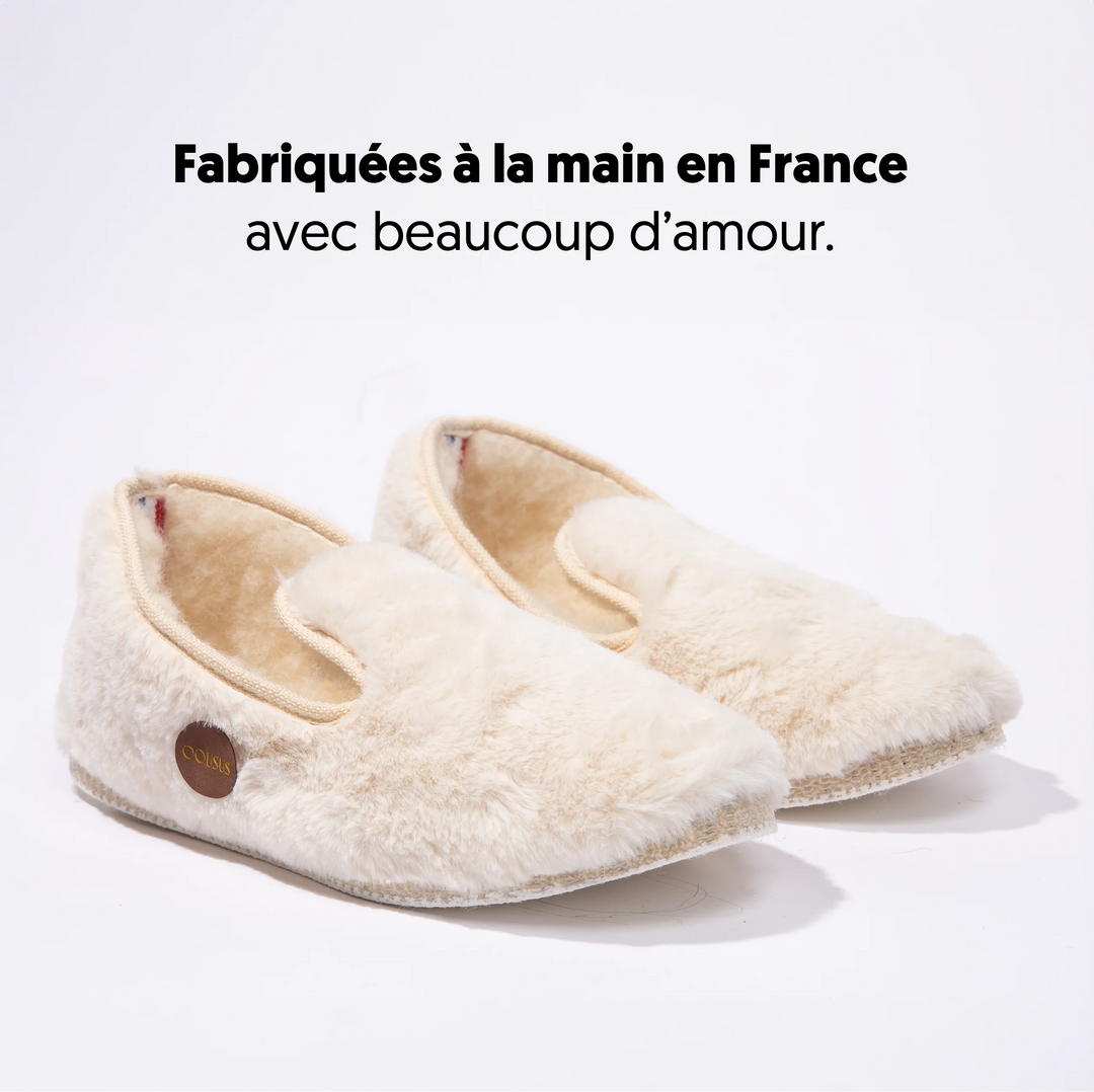 Charentaises homme femme COUSUS cocon cristallin vue 3-4
