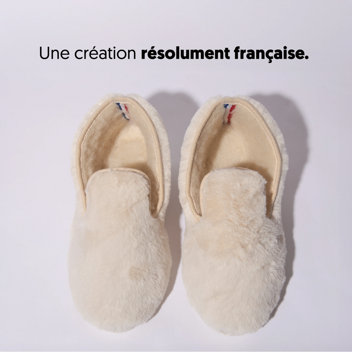 Charentaises homme femme COUSUS cocon cristallin vue de haut