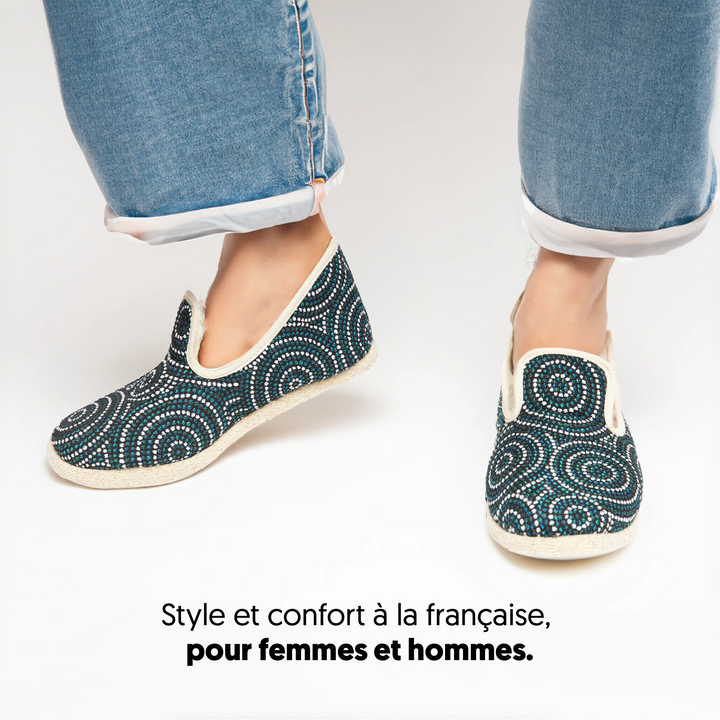 Charentaises francaises Femme Aimable Canard Cousus