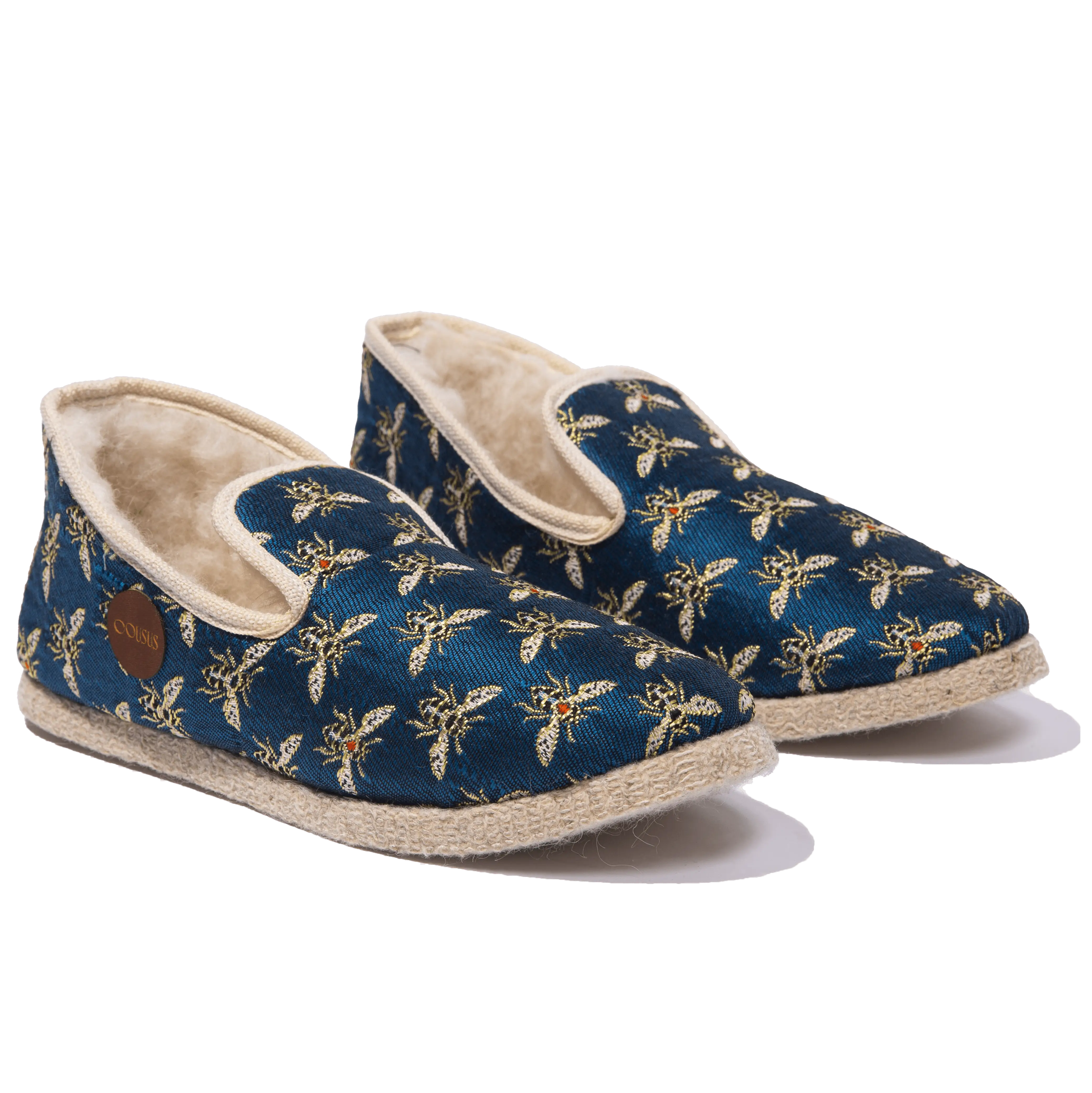 Charentaises artisanales Bleue Reine Cousus