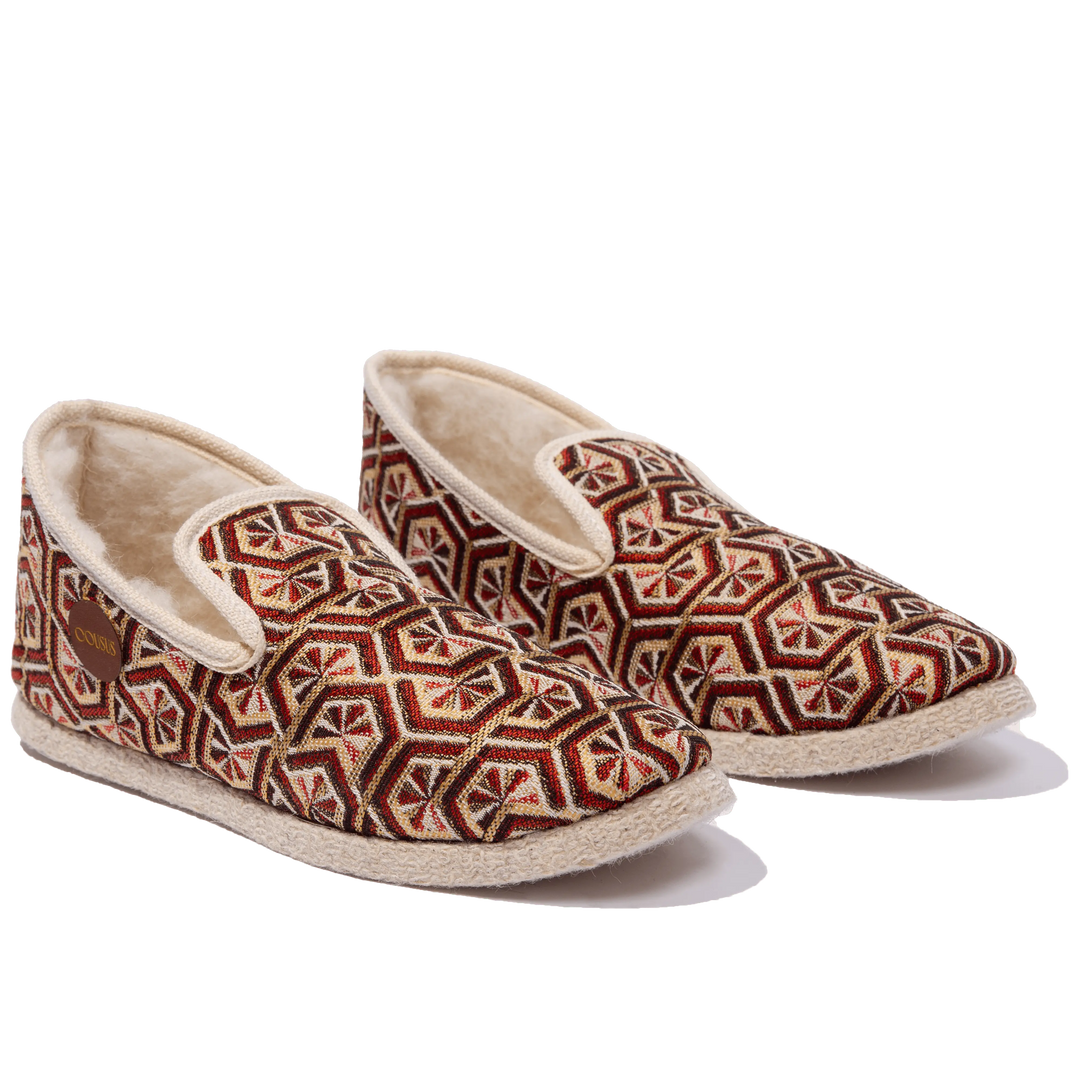 Charentaise homme moderne et originale Bordeaux Ardent Cousus hero