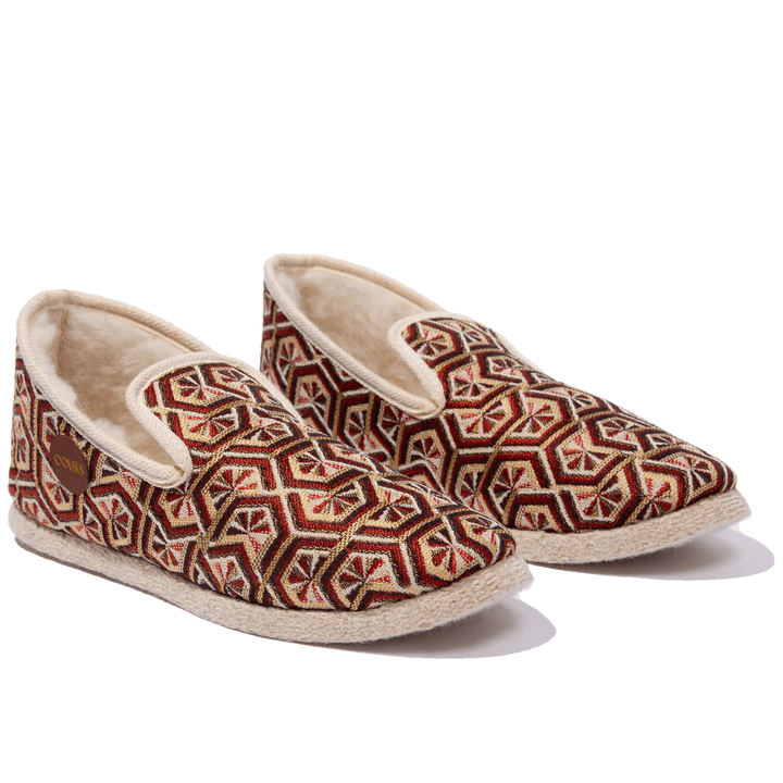Charentaise homme moderne et originale Bordeaux Ardent Cousus hero