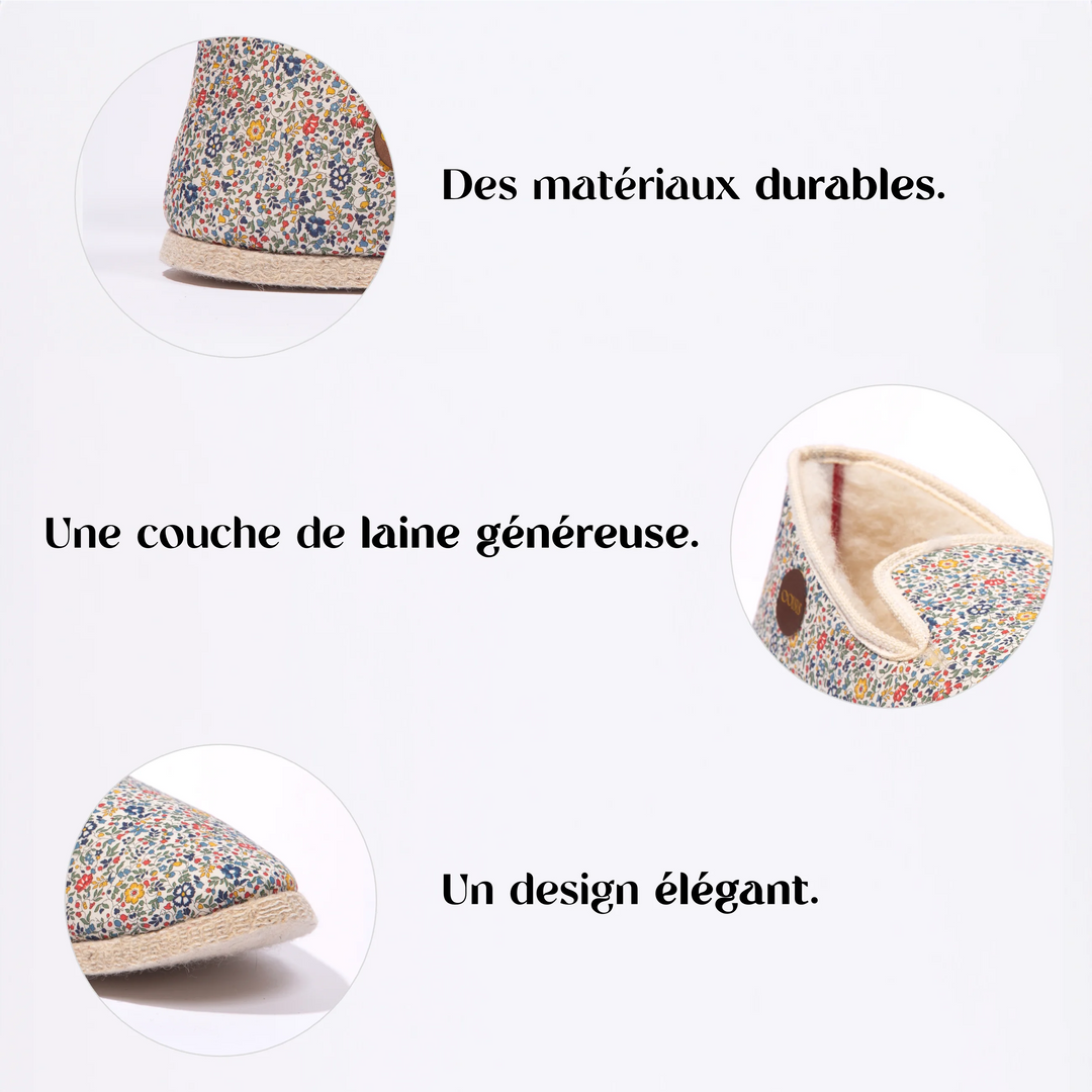 Charentaises COUSUS homme femme Fine Fleur attributs produits