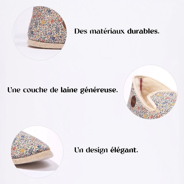 Charentaises COUSUS homme femme Fine Fleur attributs produits