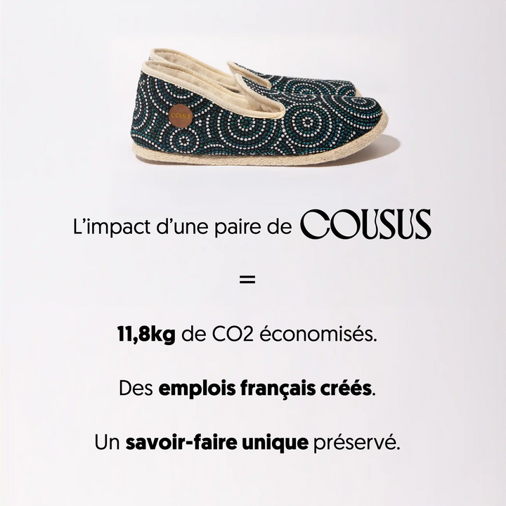 Charentaises francaises COUSUS homme et femme Aimable Canard impact positif