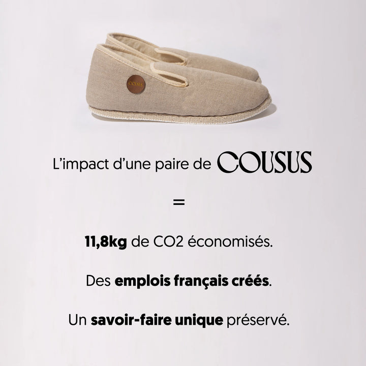 Charentaises Cousus homme femme soleil d'hiver impact positif