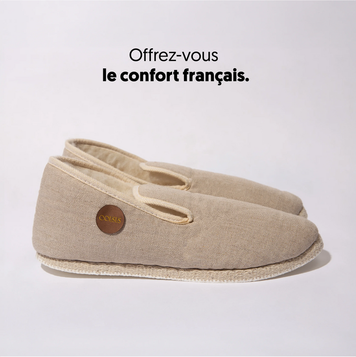 Charentaises Cousus homme femme soleil d'hiver profil