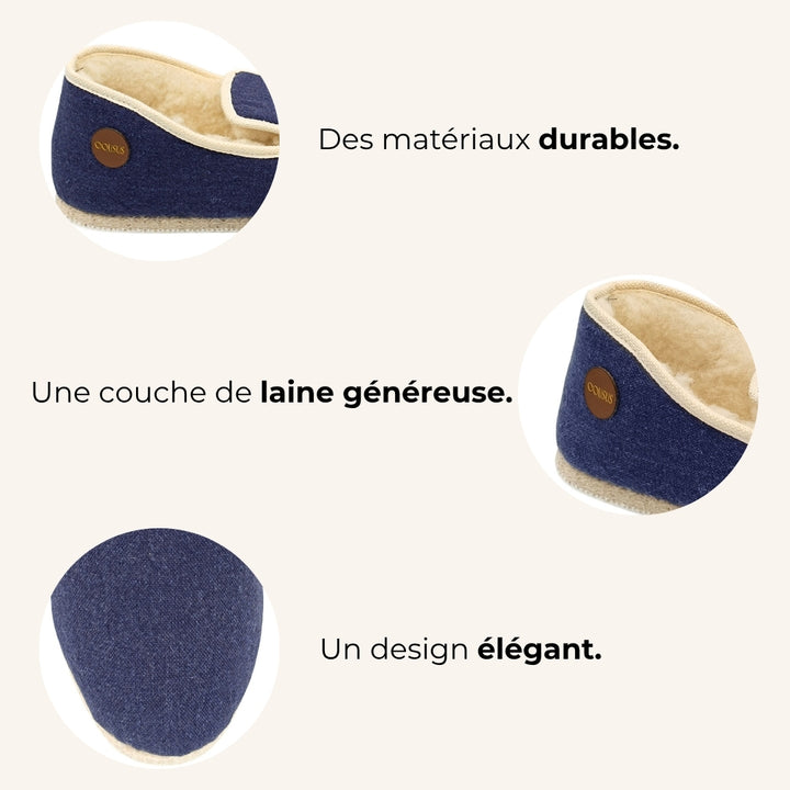 Charentaises Bleu Abysses 🇫🇷